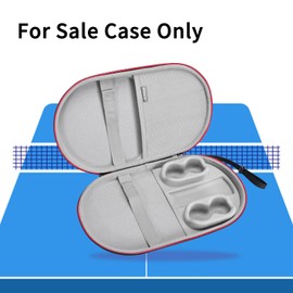 RLSOCO Carrying Case for Ping Pong Paddles/Table Tennis Paddles/Hexagon Racquet Cyber Shape, Fits for 2 Paddles and 4 Balls - Black (Case Only)