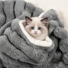 Cat Blanket for Indoor Cats, Soft Rabbit Fur Kitten Blanket