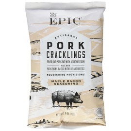 EPIC PORK RINDS AND CRACKLING Maple Bacon Crackling 2.5 OZ pack of 2