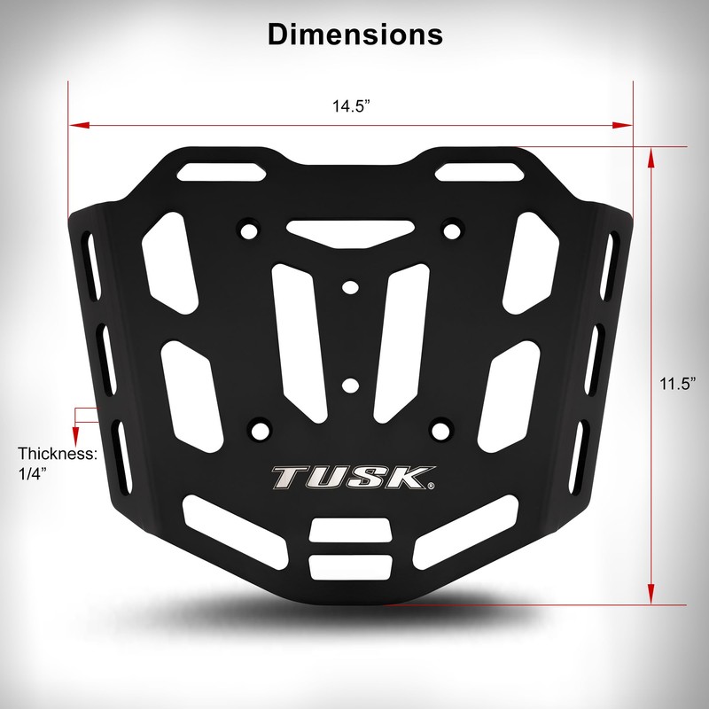 Tusk Top Rack Luggage Carrier Rear Tail Rack Compatible with