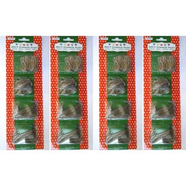 Good Old Values Silver Ornament Hooks in 2 Sizes, Pack of 1200 (1200, Silver)