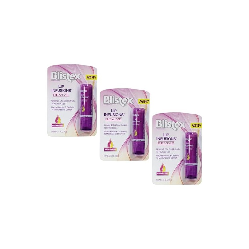 Blistex Lip Infusions Revive Lip Moisturizer 0.13 onzas (paquete de