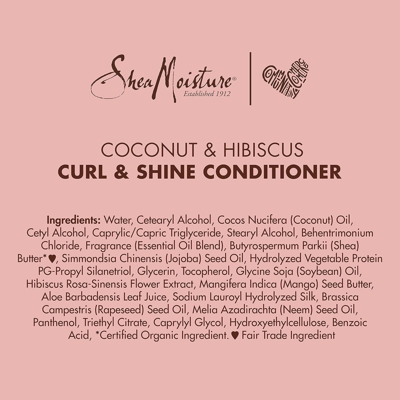 SheaMoisture Curl and Shine Conditioner For Thick, Curly Hair Coconut