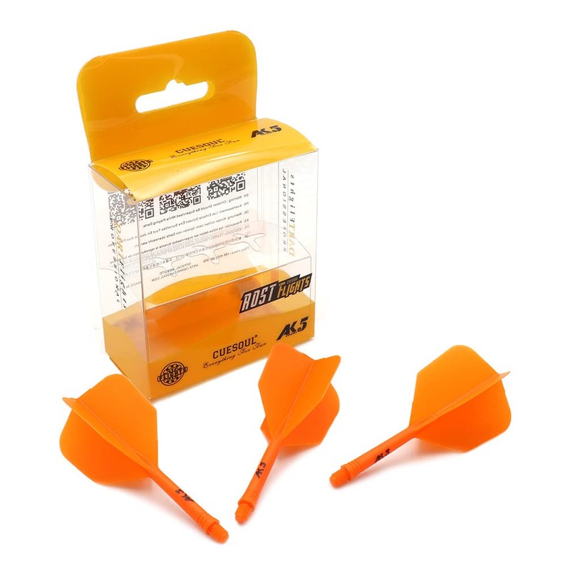 CUESOUL ROST Integrated Dart Shaft and Flights,big wing shape,Set of