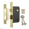 Era 473-31 2.5-inch/ 64mm 3 Lever Sashlock - Brass Effect