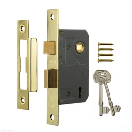 Era 473-31 2.5-inch/ 64mm 3 Lever Sashlock - Brass Effect