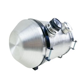 JSD 5 Gallon 10x16 Auxiliary Aluminum Gas Cell Fuel Tank With Level Gauge End Fill 3/8" NPT Outlet