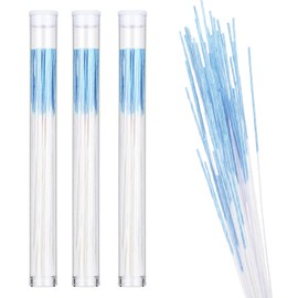 180 Pcs Piercing Cleaner Floss Disposable Piercing Hole Cleaner Ear Hole Cleaner Ear Piercing Care Cleaning Tool Ear Hole Cleaning Line Aftercare Earring Hole Cleaner Odor Removal Ear Care (Blue)