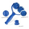 Gatuida 3pcs Ergonomic Handhold Massage Roller Stick Portable for Back