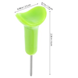 TOVINANNA Braille Stylus, 2pcs Portable Plastic Saddle-Shaped Marker Pen Essential Accessory Writing Tool for Blind and Visually Impaired Learn