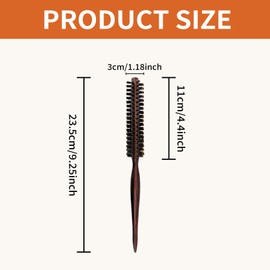 Round Hair Brush, Hairbrushes for Women Men, Small Round Hair Brush, Soft Hair Hrush, Round Brushes for Blow Drying, Brush for Curly Straight Hair