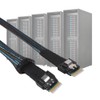 Cabledeconn Slim SAS 38pin SFF-8654 to SFF-8654 Server HDD Data