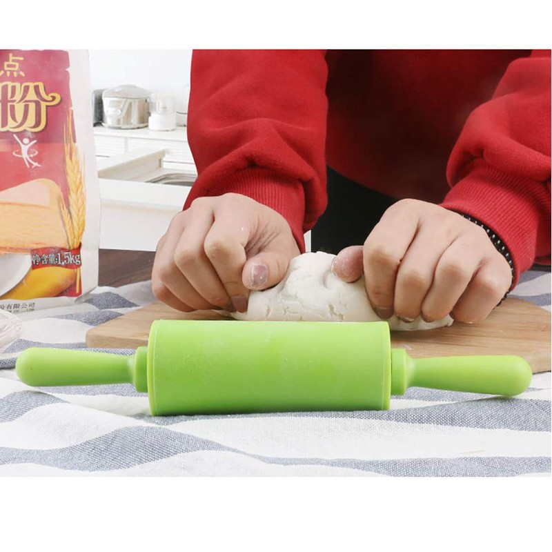 NUOMI Kids Rolling Pin for Baking Playdough 2 Pack Non-Stick