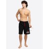Lonsdale Herren Beachshorts Normale Passform Ventnor, Black/Red/White, S