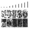 HELIFOUNER 560 Pieces M2.5 x 4mm /6mm /8mm /10mm /12mm