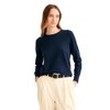 NAADAM Women's Original Cashmere Crewneck Sweater, Navy, Medium