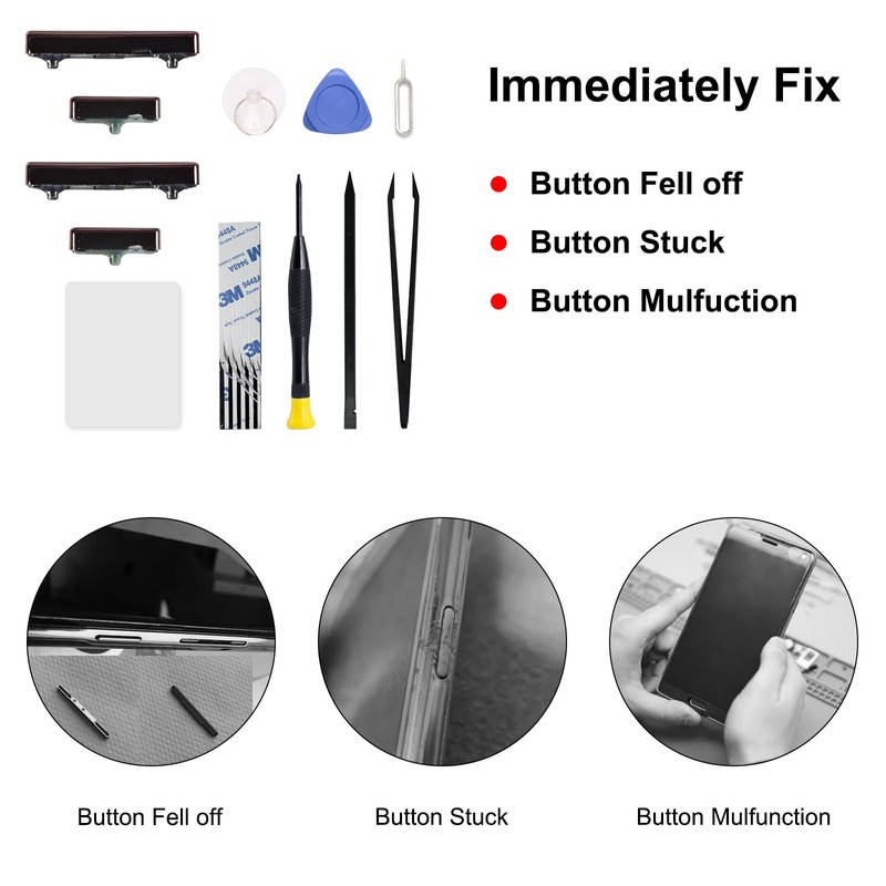 2 Pack for Galaxy Note 20 Ultra Power Volume Button