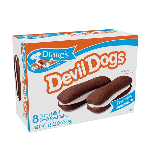 Drake's Devil Dogs, 1.7 oz Snack Cakes, 6 Boxes