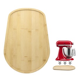Adabuli Bamboo Mixer Slider Mat Compatible with KitchenAid 4.5-5 Qt Tilt Head Stand Mixer, Appliance Sliding Mat for Kitchenaid Artisan, Kitchen Countertop Storage Accessories and Attachments