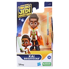 STAR WARS Star Wars: Young Jedi Adventures Kai Brightstar Action Figure, 4-Inch Scale Toys, Preschool Toys for 3 Year Old Boys & Girls