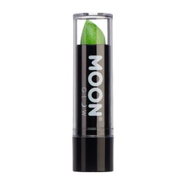 Moon Glow - 5 g neon UV glitter lipstick - green - glows brightly in UV light