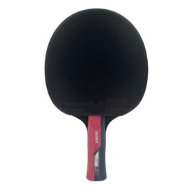 Butterfly Timo Boll Ruby Table Tennis Bat, ITTF Certified Pan Asia Rubber for Competition with 1.8 mm Sponge, for Ambitious Club Players