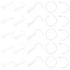 LAURITAMI Nose Piercing Nose Ring Nose Stud 20G 18G Acrylic Flexible Thin Nose Ring Plug Nose Piercing, Acrylic
