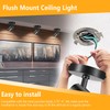 VANoopee 3-Color Zoomable Ceiling Spot Lights Indoor Flush Mount Adjustable