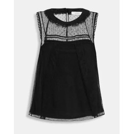 COACH WOMENS Lace Sleeveless Top Size 10