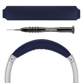 Geekria Headband Pad Compatible with Bose QuietComfort 35 ii Gaming, QC35II, QC25 Headphones with Screwdriver, Replacement Velcro Pad / Headband Pad, Repair Parts (Blue)