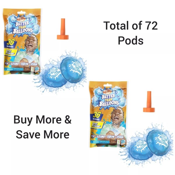 NERF [2X] Nerf Better Than Balloons Brand 1 Piece Clean