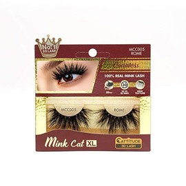 CATTITUDE 3D LASHES Rome Countess Mink Cat 25mm False Eyelashes, Ligthweight & Reusable