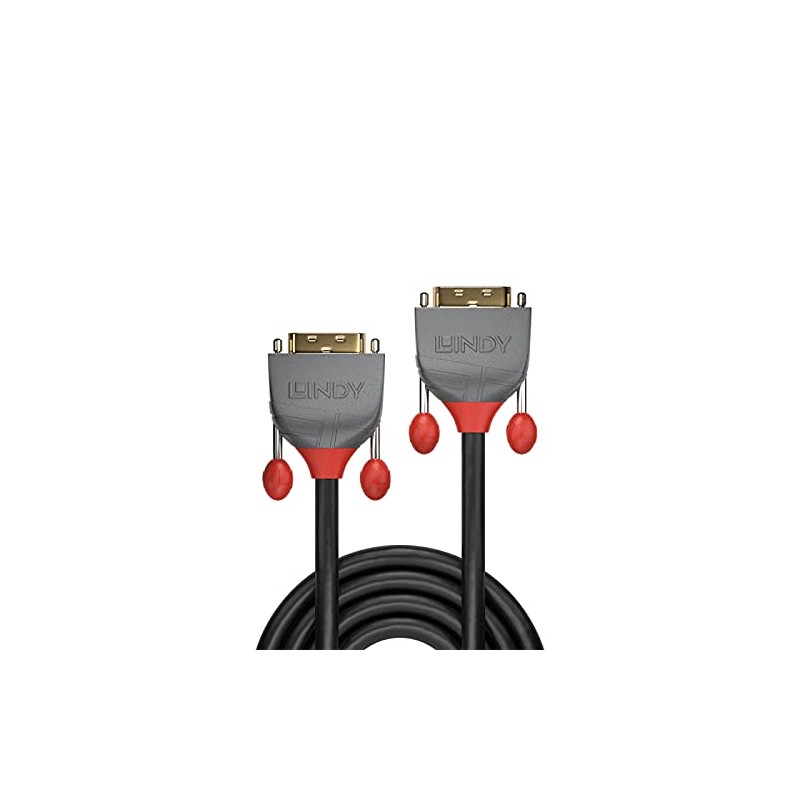 LINDY 36221 DVI-D Dual Link Cable - Anthra Line Black,