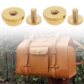 ECSiNG Pack of 10 Handbag Feet Rivets Brass Feet Nail Head Handbag Luggage Flat Rivets for Decorating Clothes/Jeans/Bags/Jackets/Belts Flat Nails 12 mm