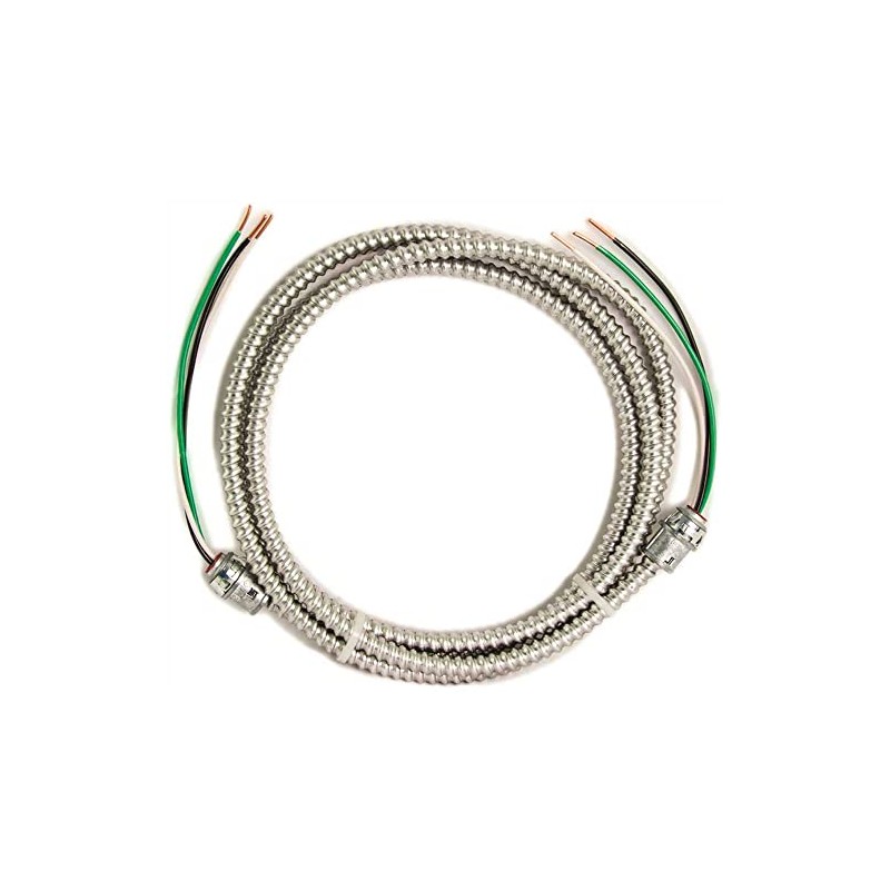 Southwire 56482501 15 ft, 12/2 Solid CU MC (Metal Clad)