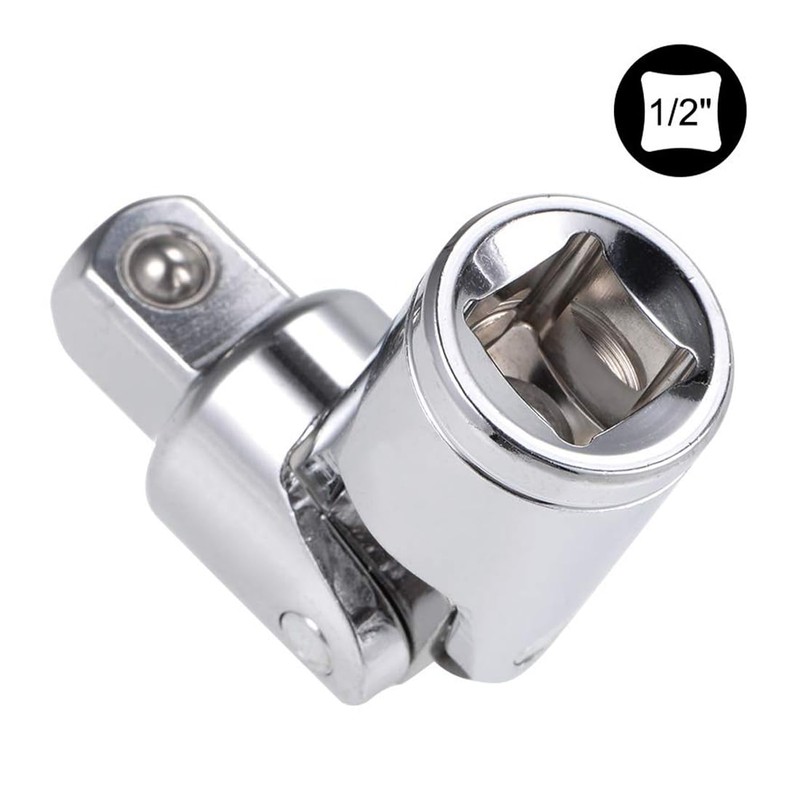 TOP-VIGOR 1/2 Inch Drive Deep Impact Universal Joint Socket, Cr-V