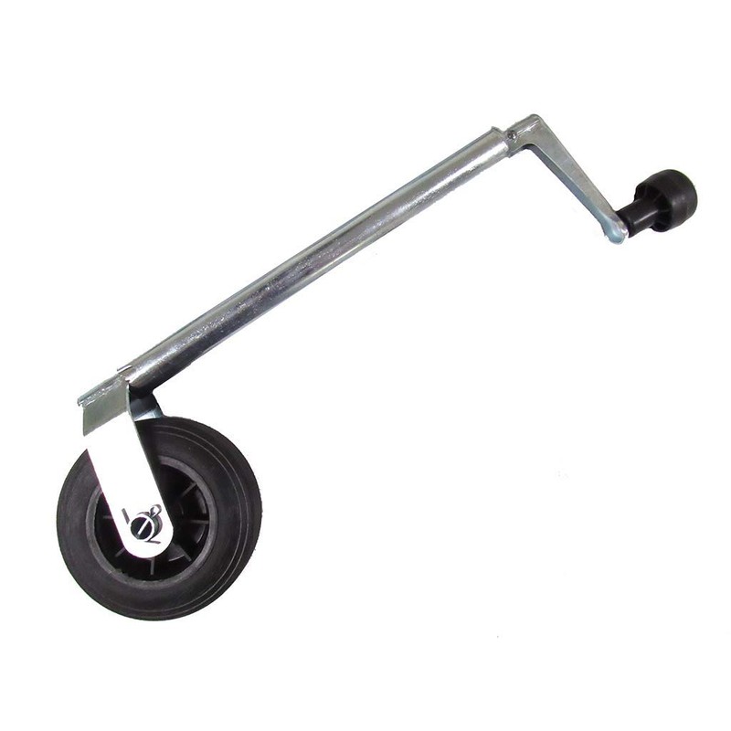 Heavy Duty Caravan Jockey Wheel 34MM (Lightweight Plastic Rim Trailer