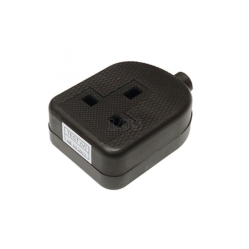 Trailing Socket 1 Gang 13amp (Black)