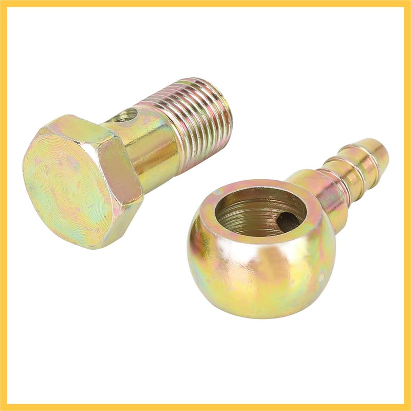 REPAIROCK 2 Sets 16mm Banjo Hose Barb Bolt Fitting for