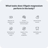 Vilgain Magnesium, Magnesium Bisglycinate for Proper Body Function, Optimally Used,