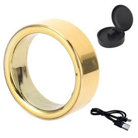 Smart Ring IPX8 Monitor Detect Sleep Status Gold Rechargeable 18mah Smart Health Ring for Men Women