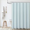 Dynamene Extra Long Shower Curtains, 96 Inch Long Boho Tufted