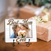 MXLINSW Best Mom Ever Picture Frame-Wood Photo Frame for Mom-Minimalist