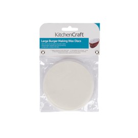 KitchenCraft Wax Burger Paper Sheets, 11 cm Discs, Pack of 250