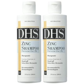 DHS Zinc Shampoo For Dandruff 8 oz (Pack Of 6 Bottles)