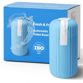 Fresh & Fresh Automatic Toilet Bowl Cleaners (Sky Blue) - 68 Bottles(UPTO 2500 FLUSHES/Bottle), Commercial and Residential Toilet Cleaner 3-4 MONTH Lasting Toilet Bowl Cleaner Bottle
