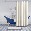 Furlinic No Hook Extra Long Shower Curtain 84 Length,Soft Fabric