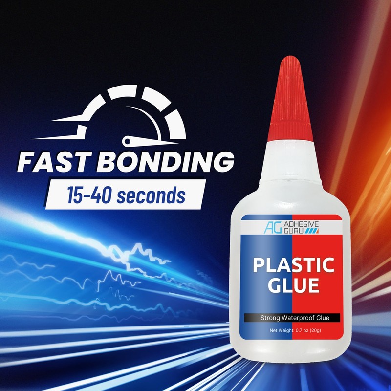 Adhesive Guru Plastic Glue (0.7 oz) Ultra Strong Super Glue