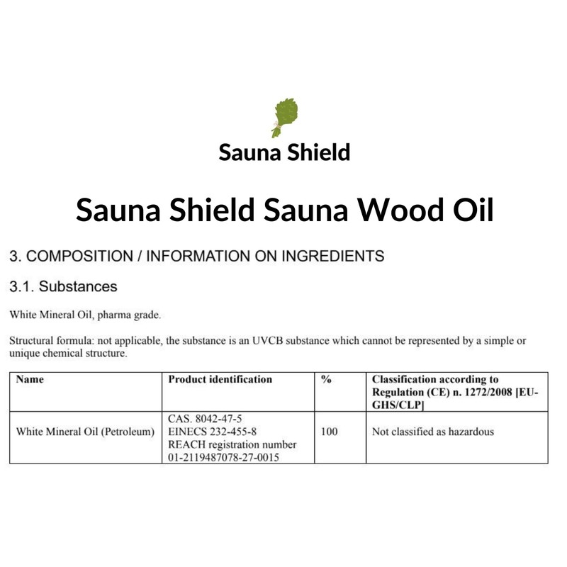 Sauna Shield Sauna Wood Oil - 1 Liter (33.8 fl