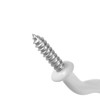 JCKHXG 20pcs Ceiling Hooks,1-1/4 Inch White Vinyl Coated Screw Hooks,Suitable